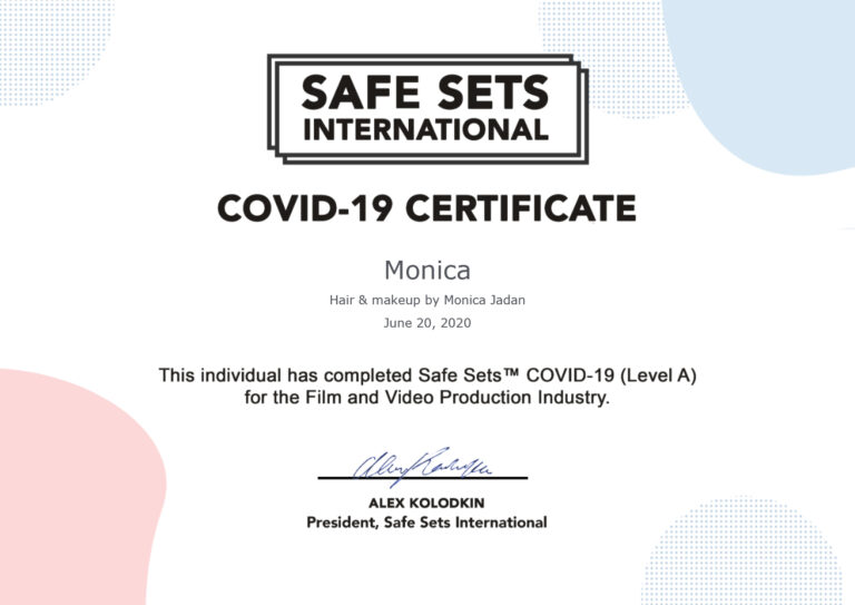 safe sets international covid-19 certificate